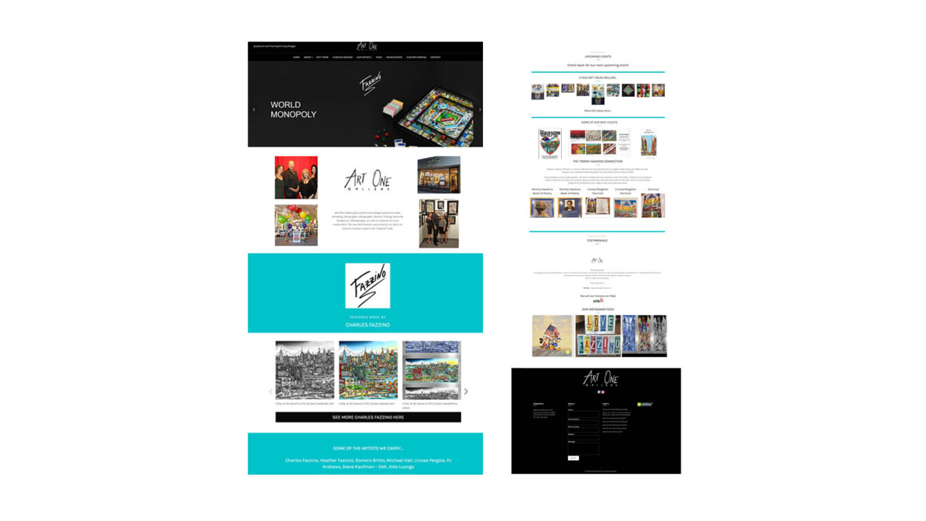 Art One Gallery Website